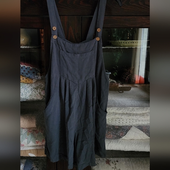 Automet Denim - Women's Charcoal Denim Overalls